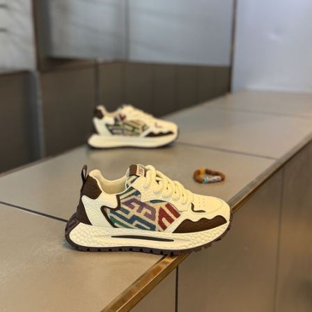 潮款男士鞋子低帮鞋网红同款轻奢鞋系带厚底流行男鞋时尚休闲百搭