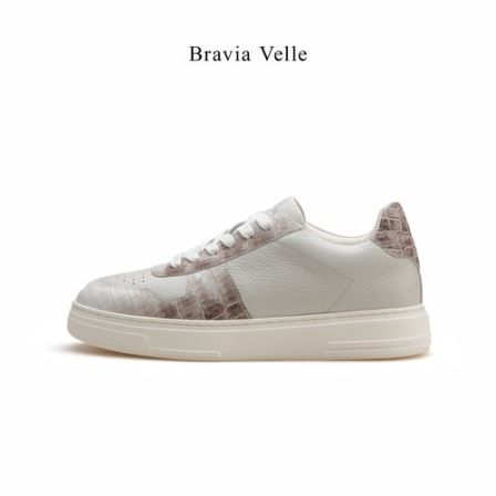 Bravia Velle【尼罗鳄鱼纹】男士XL底高端订制轻奢干净潮流时尚潮鞋