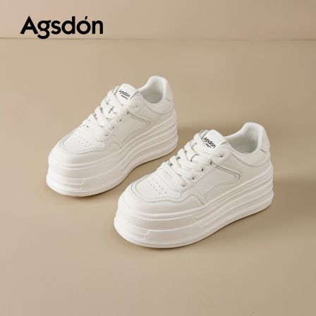 奥古狮登经典小白鞋女2026新款春季增高7cm不累脚运动休闲鞋子xx