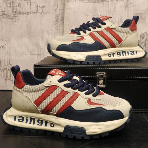 2026新款休闲阿甘鞋舒适轻质爆款内增高休闲鞋潮流拼色时尚男鞋子主图