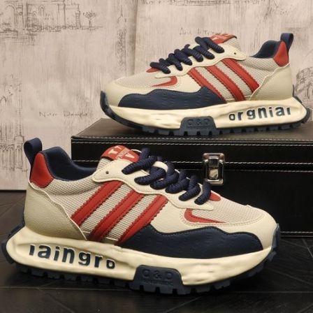 2026新款休闲阿甘鞋舒适轻质爆款内增高休闲鞋潮流拼色时尚男鞋子