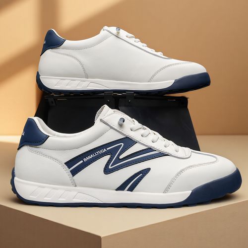 真皮男鞋夏季透气软底舒适防滑耐磨德训阿甘鞋男士鞋子运动休闲鞋主图