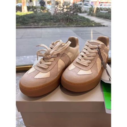 橡胶厚底拼接牛皮休闲鞋2051