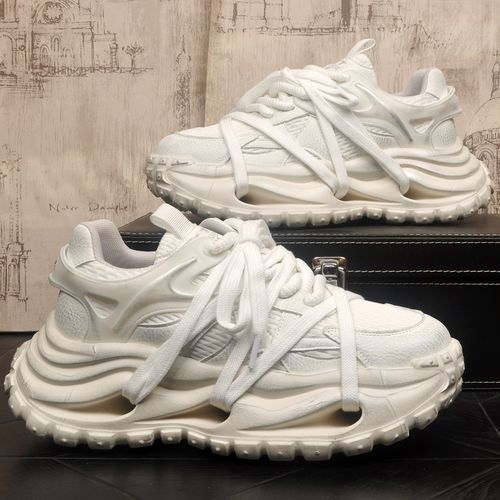 夏季透气男士网面透气时尚休闲老爹鞋潮流厚底网红ins运动小白鞋主图