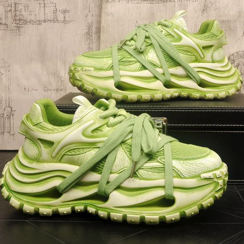 男鞋2026新款超火复古厚底增高老爹鞋男百搭网面运动鞋潮牌休闲鞋主图