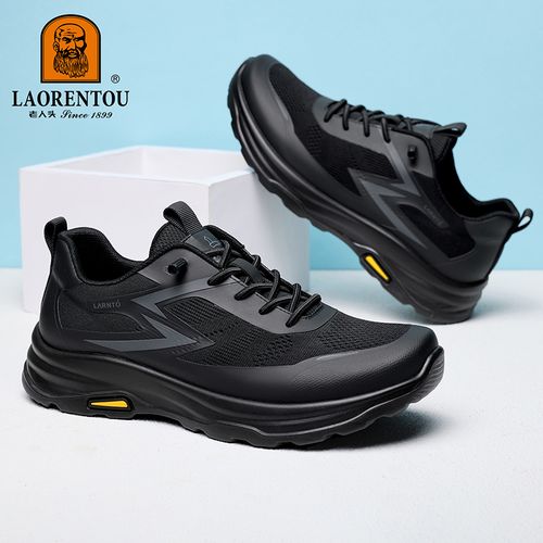 老人头2026男士春夏透气超轻软底减震防滑耐磨网面运动休闲鞋跑步主图