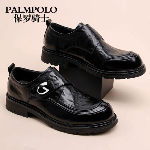 保罗骑士男鞋2026春款休闲皮鞋透气韩版男士结婚皮鞋商务男士皮鞋主图