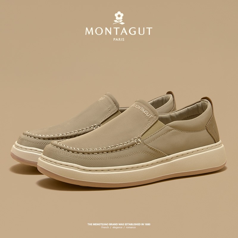 梦特娇高端商务时尚百搭休闲软底舒适轻便防滑耐磨减震懒人一脚蹬主图