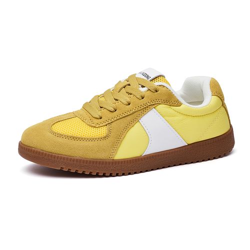 门店5&99！菠萝汽水」2026春夏新款真皮运动休闲德训鞋女 C25992主图