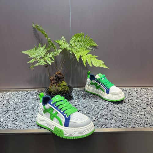 男鞋春季新款网面时尚个性百搭舒适厚底轻便耐磨系带运动休闲潮鞋主图