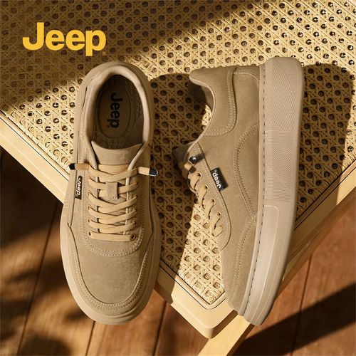 JEEP吉普男鞋2026新款透气休闲鞋子潮流百搭厚底增高男士运动板鞋主图