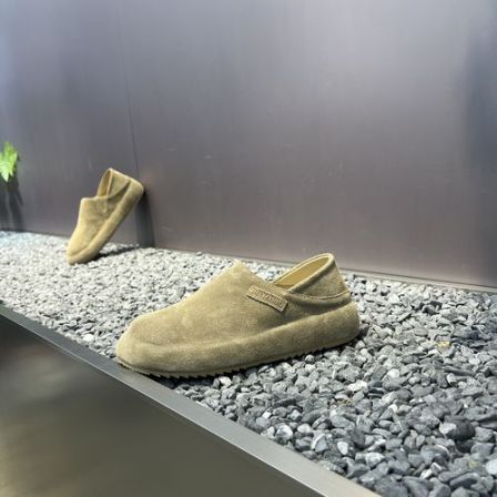 2026春夏新款男士翻毛皮包底增高一脚蹬软面青春时尚百搭舒适潮鞋