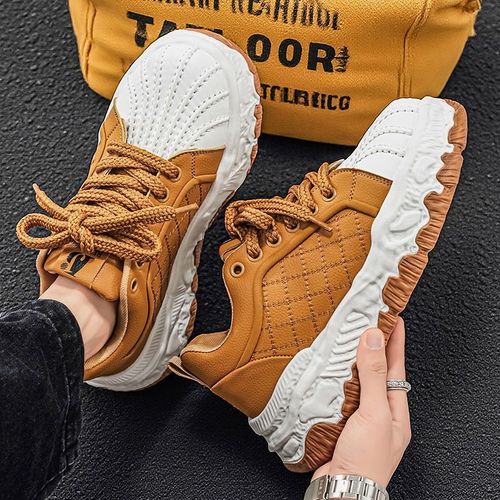 男鞋2026春季爆款溶解鞋厚底增高休闲鞋高级感贝壳头板鞋潮流百搭主图