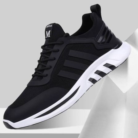 男士春季2026爆款透气轻便网面鞋时尚百搭舒适软底跑步运动鞋子男