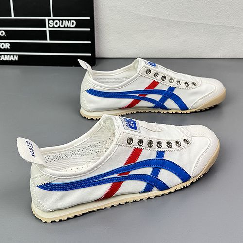 德训鞋2026夏季新款布面透气韩版一脚蹬平底百搭学生鞋休闲板鞋男主图