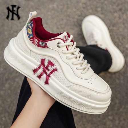 FN休闲鞋2026春季新款厚底增高3cm板鞋刺绣潮流时尚百搭男运动鞋