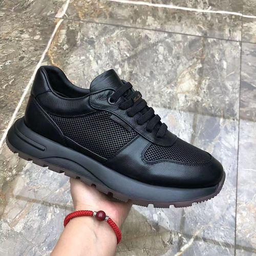 真皮男鞋透气百搭厚底商务休闲鞋一脚蹬皮网潮鞋男士舒适皮鞋3688主图