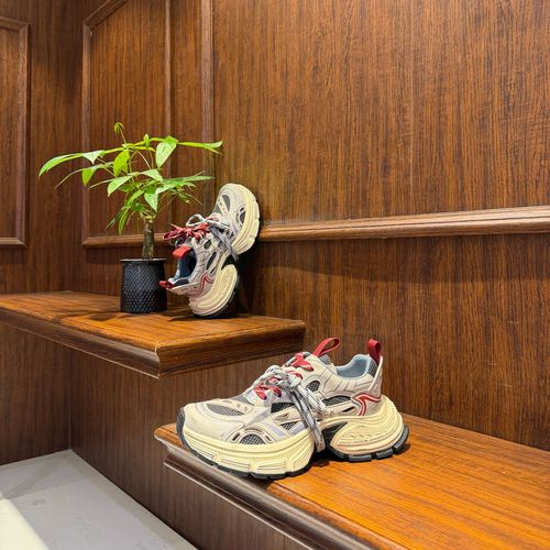 老爹鞋男鞋春季新款网面拼色厚底擦色轻便耐磨百搭舒适运动休闲鞋主图