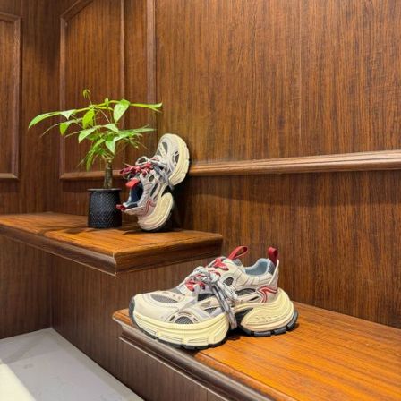 老爹鞋男鞋春季新款网面拼色厚底擦色轻便耐磨百搭舒适运动休闲鞋