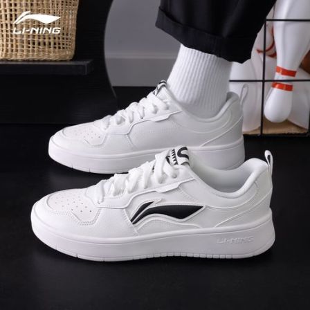 李宁初云男鞋板鞋2026春季新款低帮轻便小白鞋百搭舒适潮鞋休闲鞋