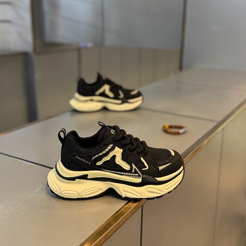 设计感厚底痞帅系带网面流行男鞋轻奢网红同款低帮鞋时尚休闲日常主图