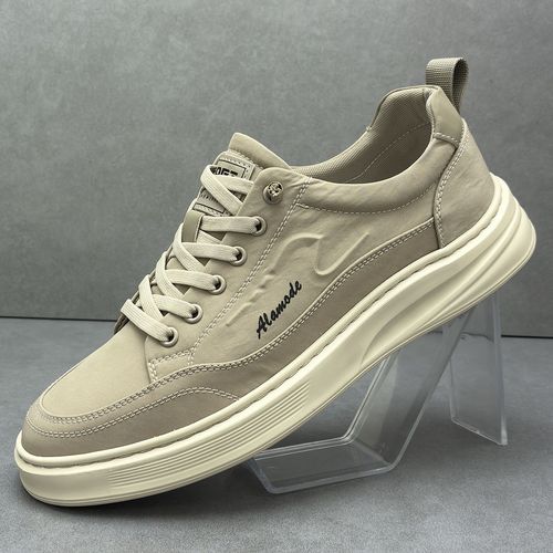 豚装男鞋2026春夏季透气冰丝板鞋一脚蹬男士休闲透气防臭超轻男士主图