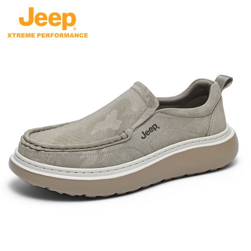 JEEP/吉普男士夏季透气时尚休闲防滑软底一脚蹬徒步鞋休闲爸爸鞋主图