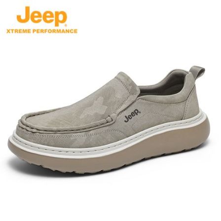 JEEP/吉普男士夏季透气时尚休闲防滑软底一脚蹬徒步鞋休闲爸爸鞋