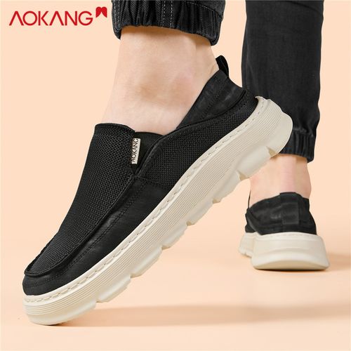 2026春季男士时尚百搭透气帆布鞋运动休闲板鞋一脚蹬主图