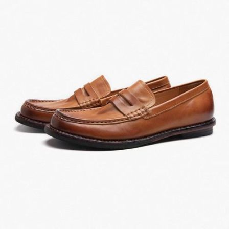 YO-Q8071男士新款夏季欧若风马皮时尚透气舒适真皮豆豆鞋驾车鞋