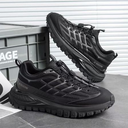 老爹鞋男2026春季新款男鞋潮流透气百搭休闲学生厚底增高潮鞋子男