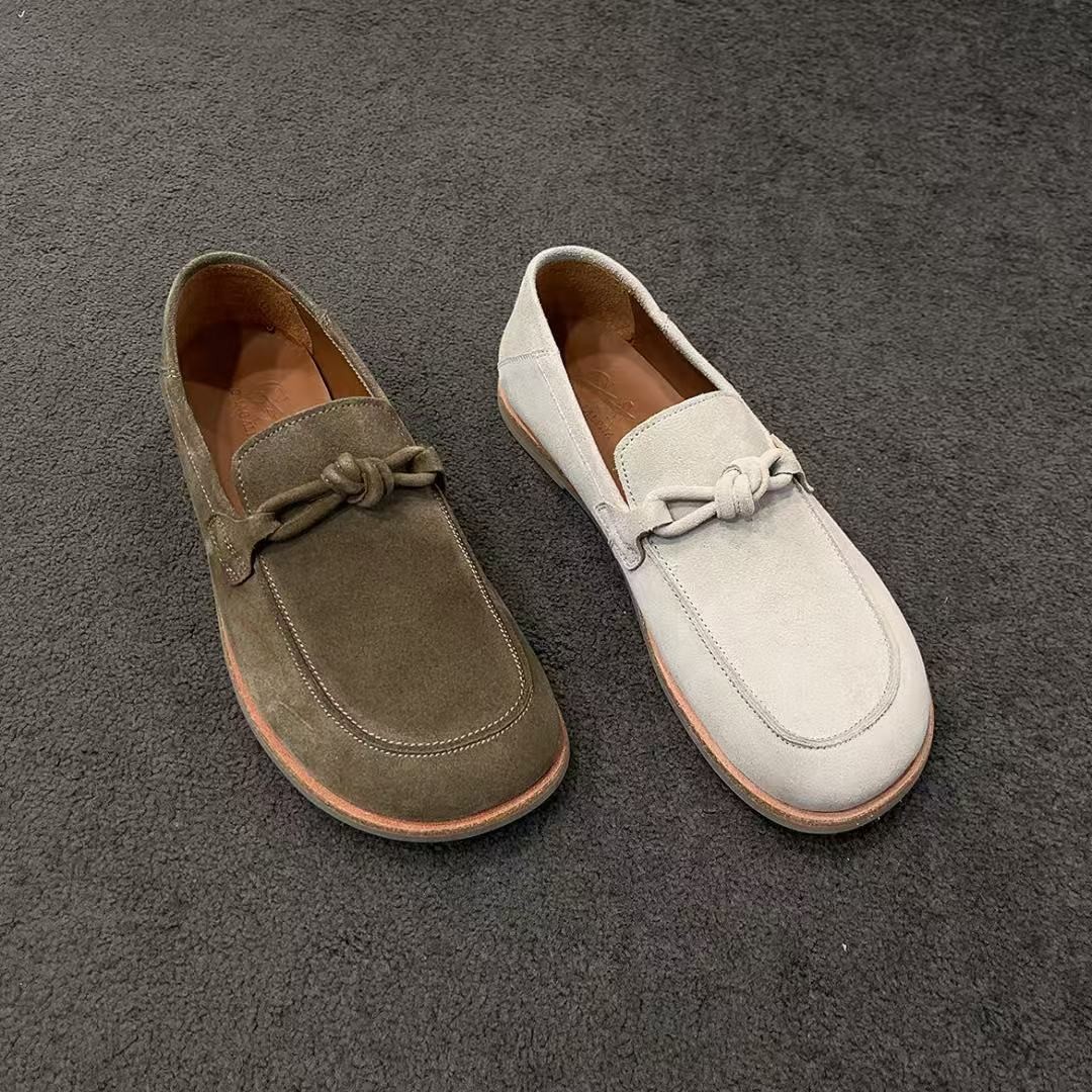 TA钴推荐 0311 新款透气软底老钱风一脚蹬男鞋乐福单鞋主图