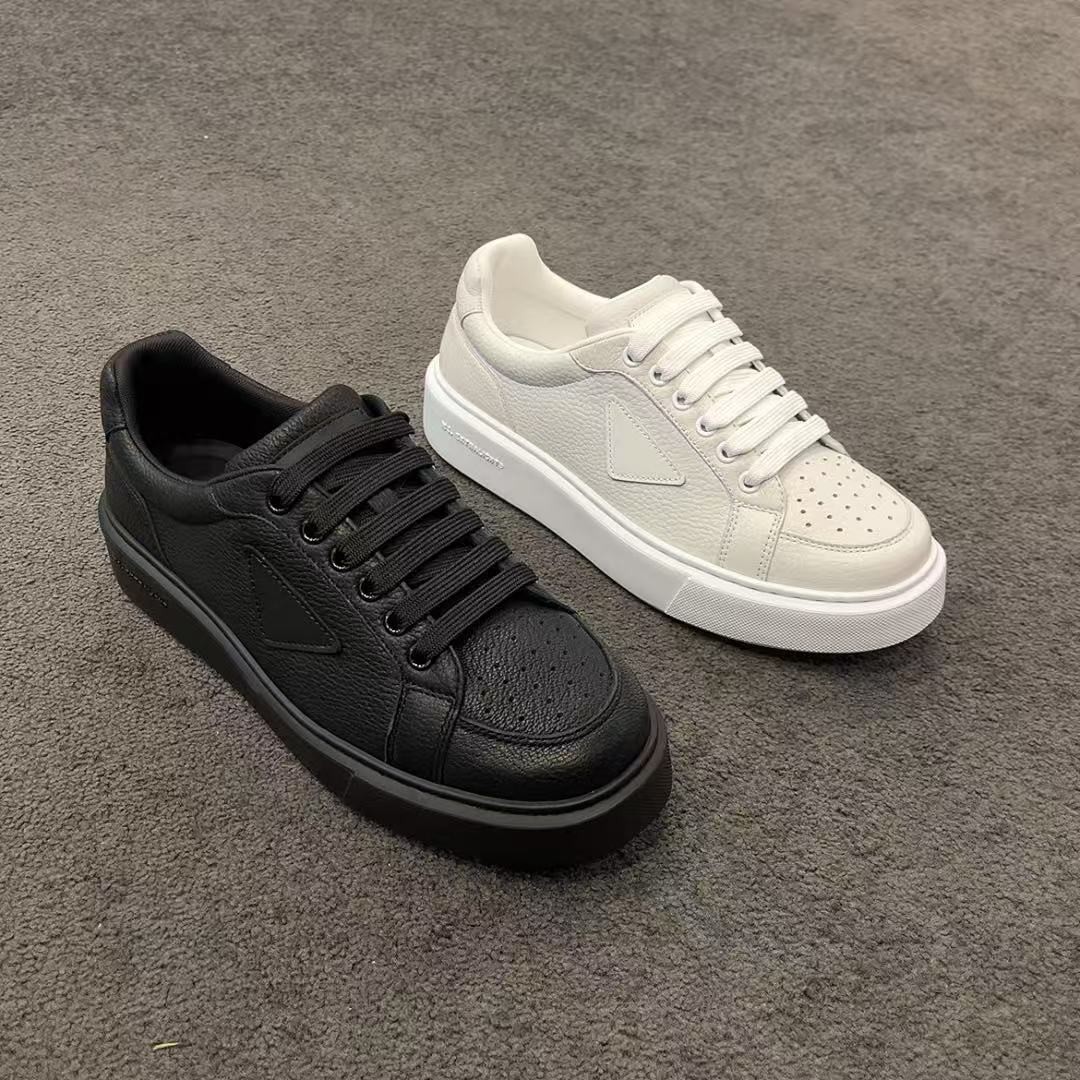 TA钴推荐 春夏新款 3228 商务休闲 净版纯色 小白鞋 厚底板鞋男款主图