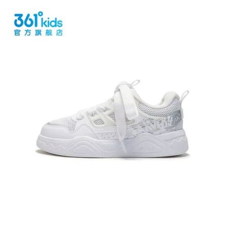 361°kids【商场同款】童鞋儿童春秋小白鞋休闲透气滑板鞋中大童鞋子