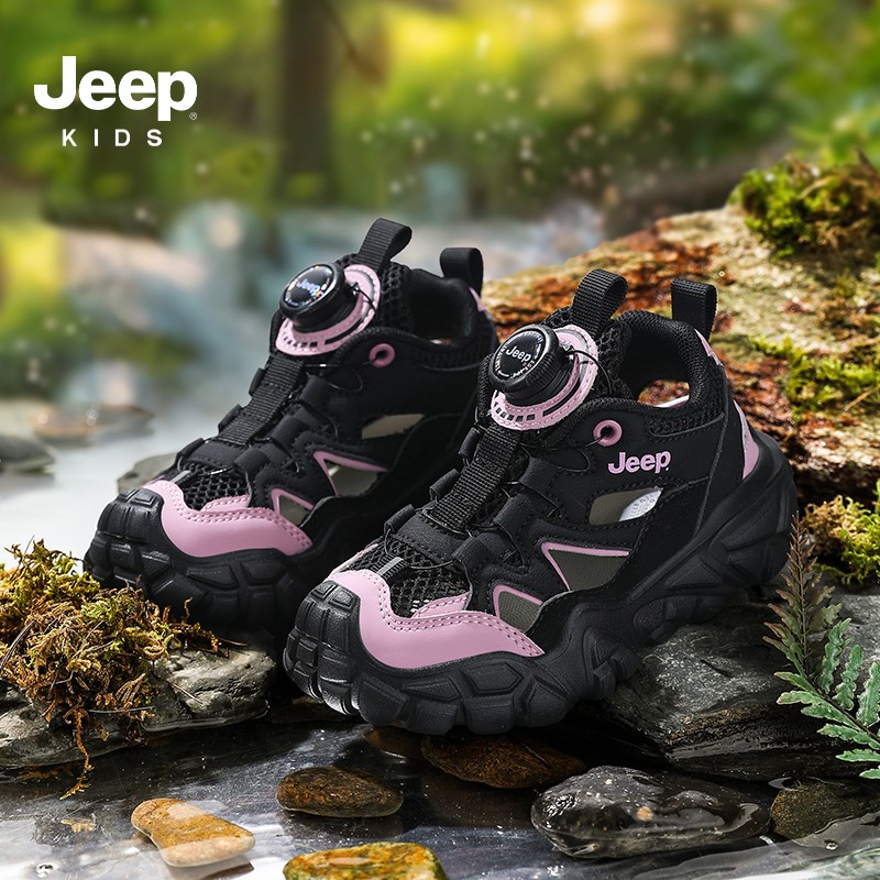 jeep童鞋夏款透气镂空沙滩鞋凉鞋包头软底运动鞋防滑主图