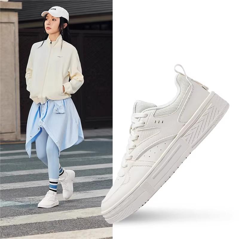 扬帆丨鸿星尔克复古小白鞋滑板鞋-51125101348【小苏说鞋】主图