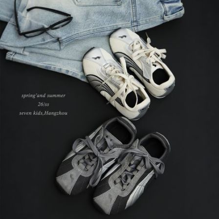 SKB2608女大童美式运动鞋春夏新款男女童网面透气德迅鞋