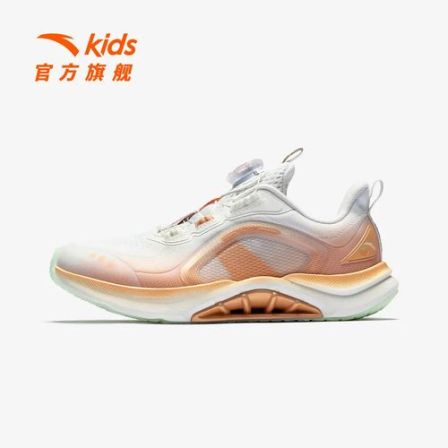安踏儿童足弓女大童跑鞋秋冬舒适防滑耐磨青少年旋钮校园运动鞋