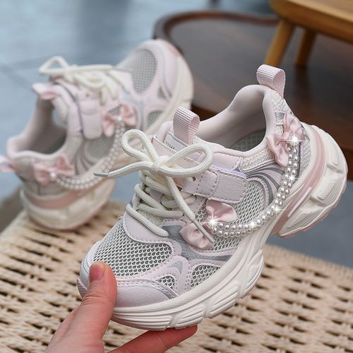 儿童运动鞋2026新款夏季网眼女童公主风老爹鞋百搭透气童鞋跑步鞋主图