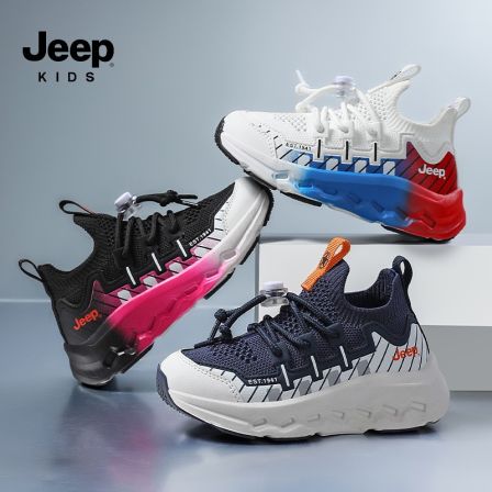 JEEP吉普2026春季新款儿童透气网面运动鞋鞋子轻便防滑休闲跑步鞋