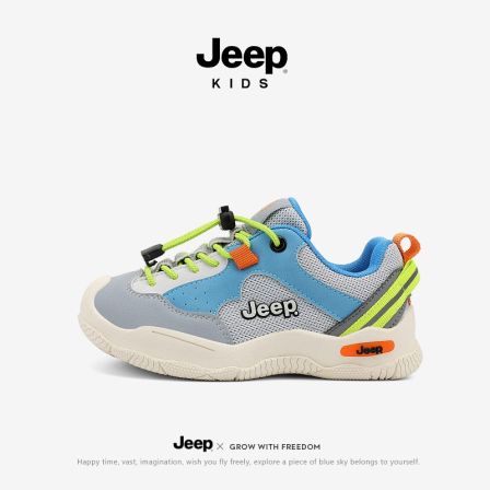Jeep儿童鞋子男童春季新款户外网面透气跑步鞋女童休闲轻便运动鞋