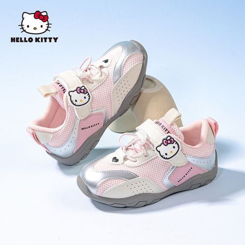 HELLO KITTY/凯蒂猫儿童运动鞋网面透气防滑女童户外休闲鞋软底主图