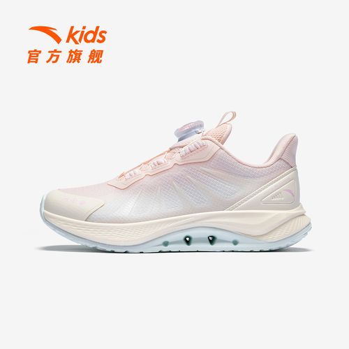 【足弓】安踏儿童女大童跑鞋鞋子2026年新款舒适防滑耐磨旋钮运动鞋主图