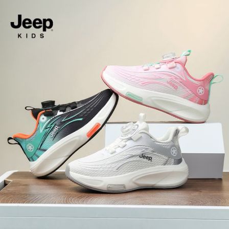 Jeep2026春季新款女男12岁女童轻弹运动鞋