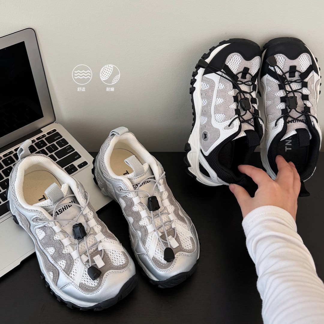 春季2026新款儿童运动网面透气防滑潮中大童童装休闲鞋6022607O3主图