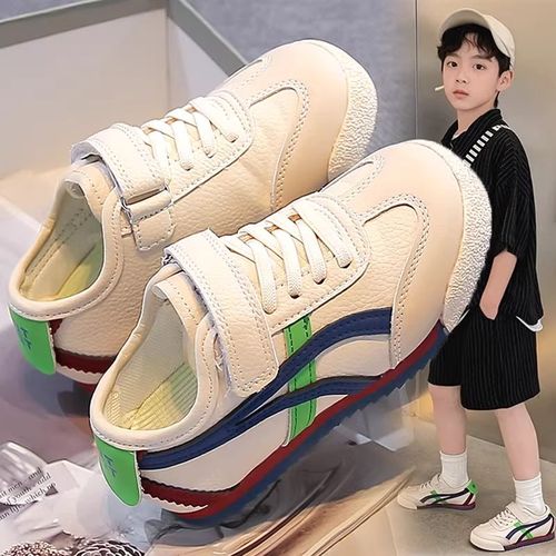 新百伦童鞋男童运动鞋2026新款春季儿童德训阿甘板鞋男孩潮牌跑步主图