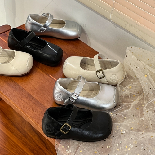 奇诺鼠春款学步鞋百搭夏季软底复古春季法式英伦风圆头12153主图