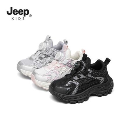 JEEP吉普童鞋2026春季新款女男12岁女童轻弹运动鞋