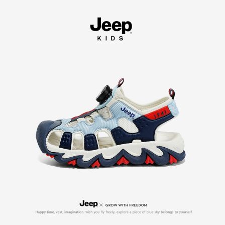 jeep男童运动凉鞋软底防滑夏季新款包头凉鞋户外百搭女童沙滩凉鞋