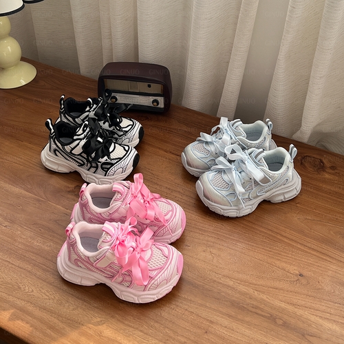 奇诺鼠儿童时尚防滑百搭春季透气软底网面儿童童鞋运动鞋透气1686主图